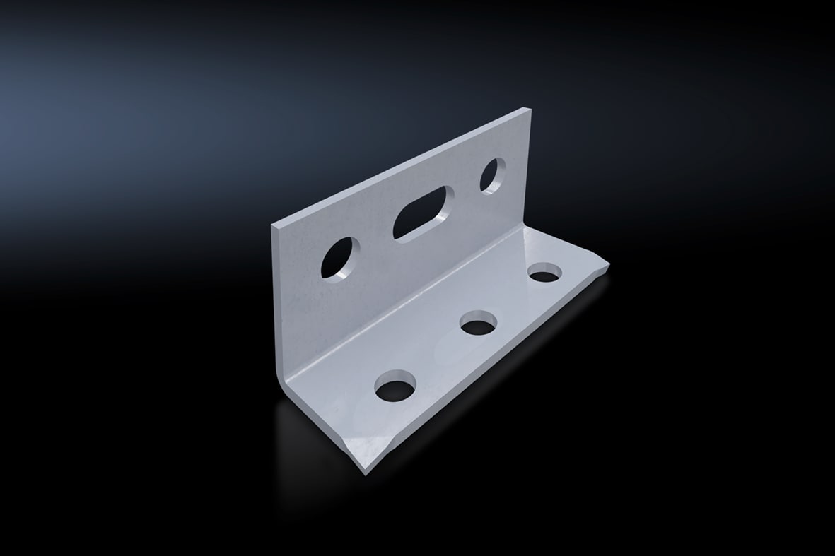 RITTAL - SV Angolare di fissaggio PE/PEN, per sbarre 30x5 mm 30/40/80x10 mm