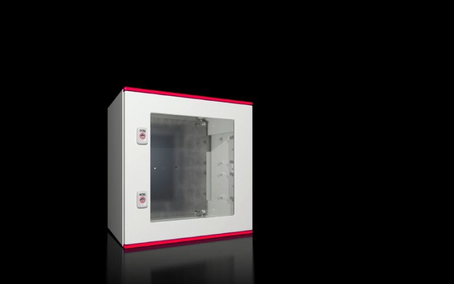 RITTAL - Armadio compatto AX Plastic, LxAxP: 500x500x300 mm, con vetro d'ispezione