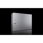 RITTAL - KX contenitore E-Box, LxAxP: 380x300x155 mm, acciaio inox 1.4301 (304), con piastra di montaggio, 1 porta