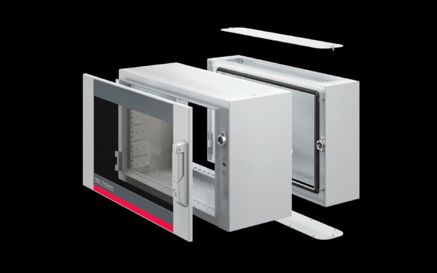 RITTAL - Armadi da parete AX in 3 parti, LxAxP 600x612x473 mm, 12 HE