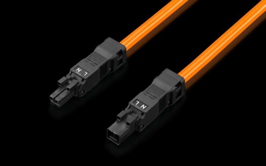 RITTAL - SZ Connection cable, for through-wiring, 2-pole, 100-240 V, L: 1000 mm
