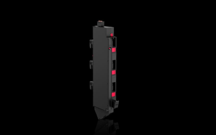 RITTAL - Bus-mounting fuse base 32 A, 3-pole, 10x38 mm, LED, fuse monitoring, W: 27 mm