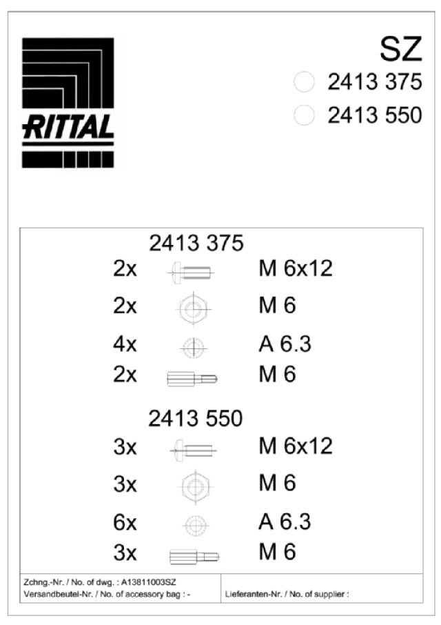 RITTAL - PS PROF.SCHERMATURA EMC L=375