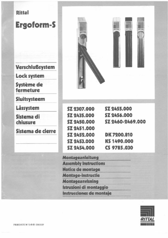 RITTAL - SZ MANIGLIA CROMATA ERGOFORM S