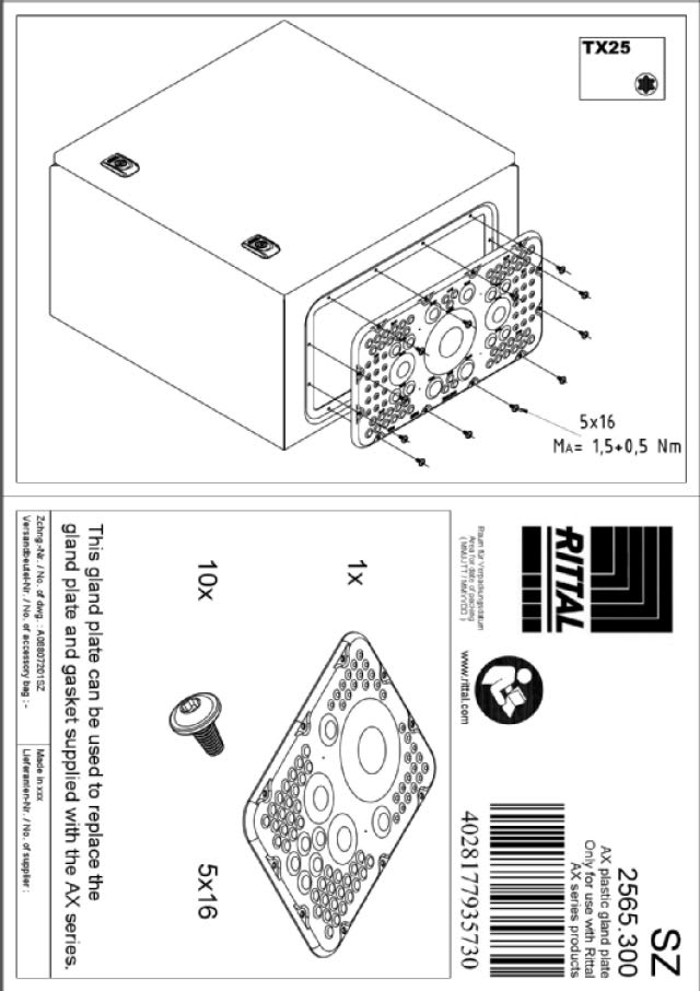 RITTAL - SZ INGRESSO CAVI A MEMBRANA MISURA 5