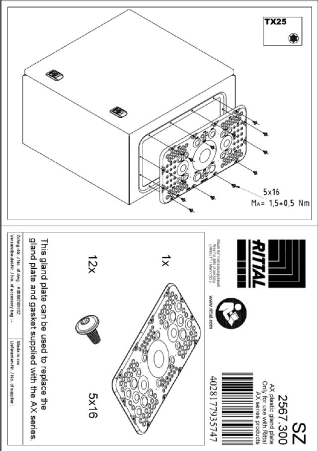 RITTAL - SZ INGRESSO CAVI A MEMBRANA MISURA 7