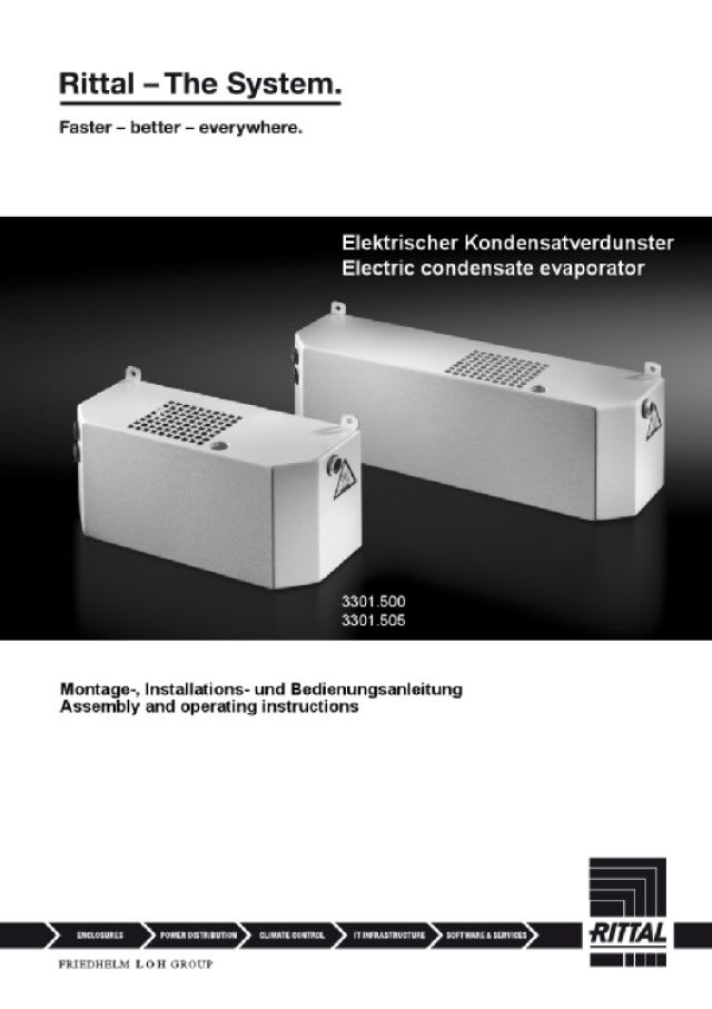 RITTAL - EVAPORATORE DI CONDENSA L=400 MM