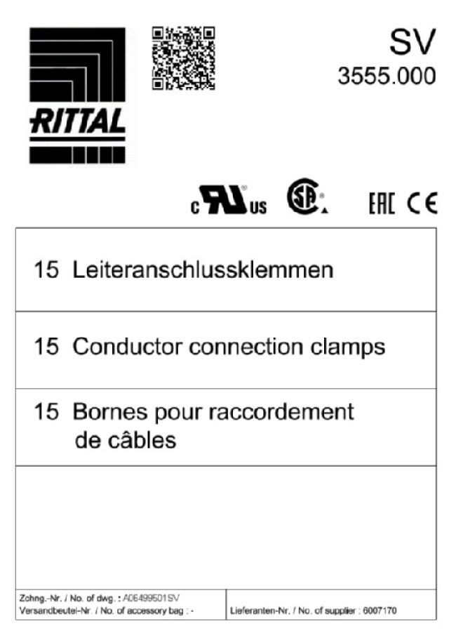 RITTAL - SV 15 MORSETTI 1-4MMQ