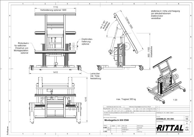 RITTAL - MT300ENH ASSEMBLEX 300KG   BATTERIE