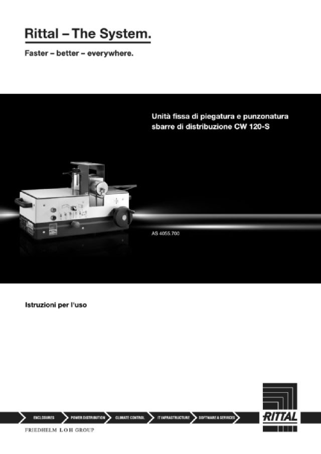 RITTAL - MACCHINA PIEGA/FORA BARRE CW 120-S