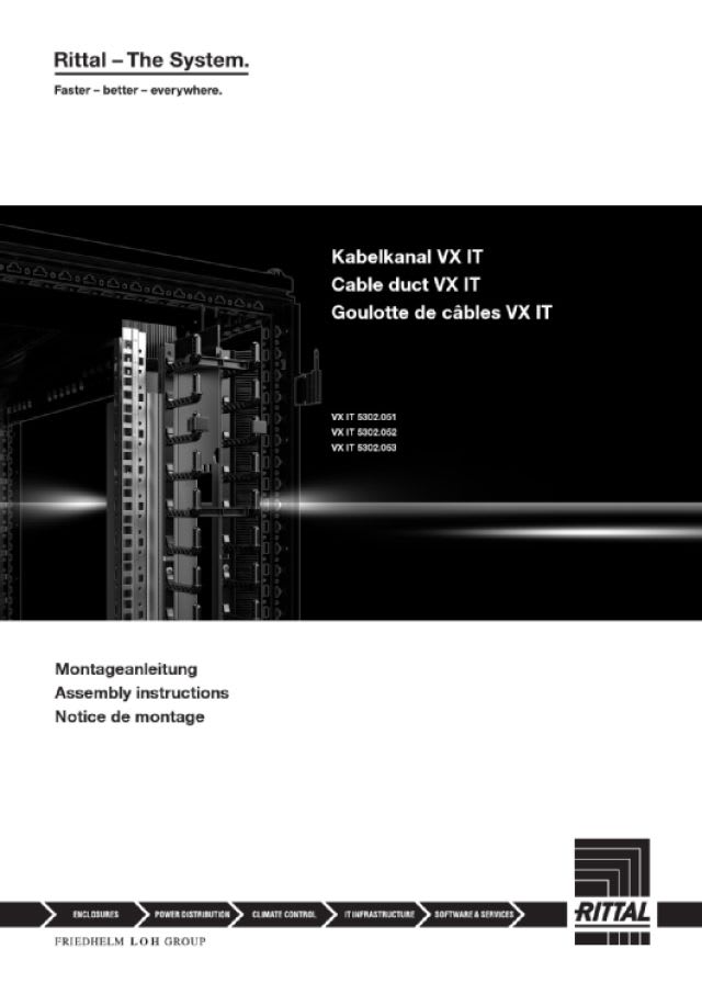 RITTAL - VX IT CANALINA SMISTAMENTO CAVI 38 U