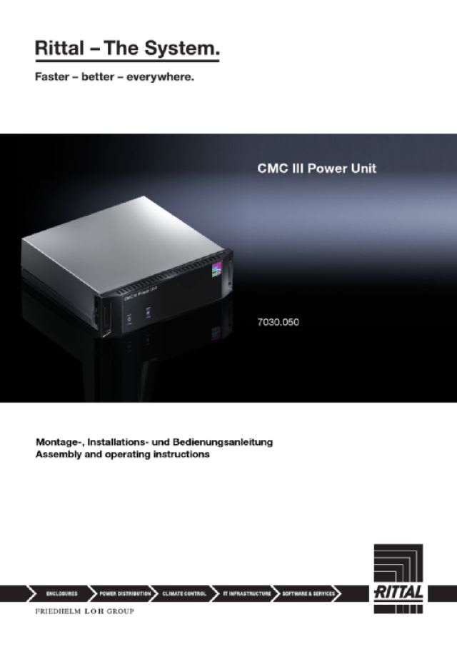 RITTAL - CMC III POWER UNIT III 1 IN + 2 OUT
