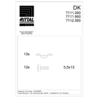 RITTAL - DK 10 ANELLI GUIDA CAVI 80X40