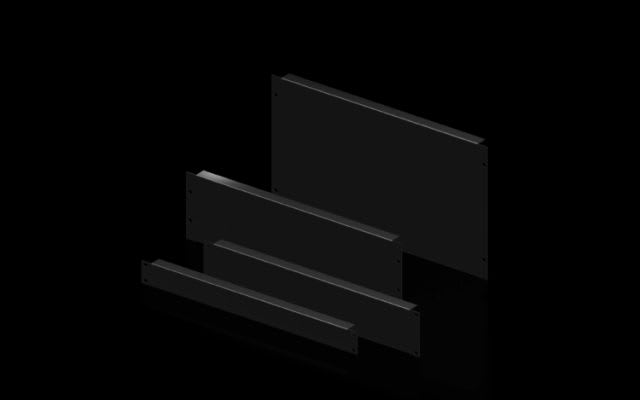 RITTAL - DK PANNELLO CIECO 3HE RAL9005 - 2PZ