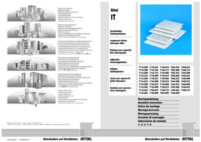 RITTAL - DK RIPIANO FORATO 600MM 100KG