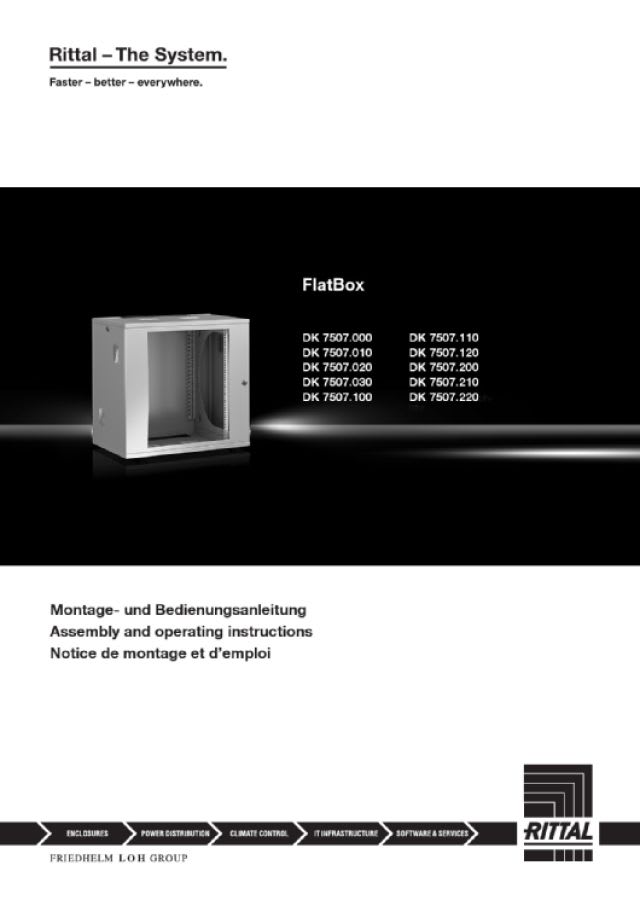 RITTAL - FLATBOX 600X492X400, 9U