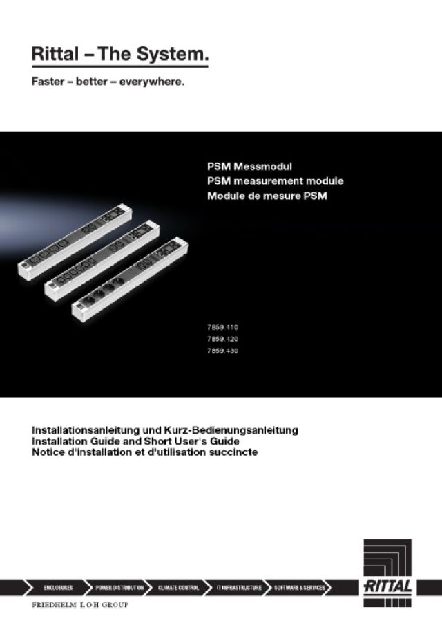 RITTAL - PSM MESSMODUL MIT CAN-BUS, 4XCEE 7/3 SCH