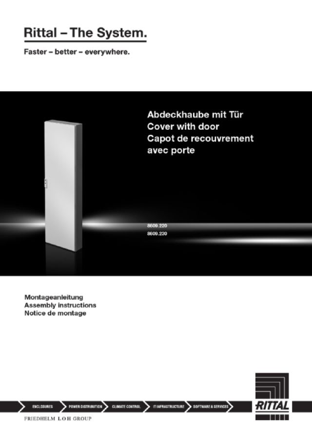 RITTAL - VX CUFFIA DI COPERTURA CON PORTINA