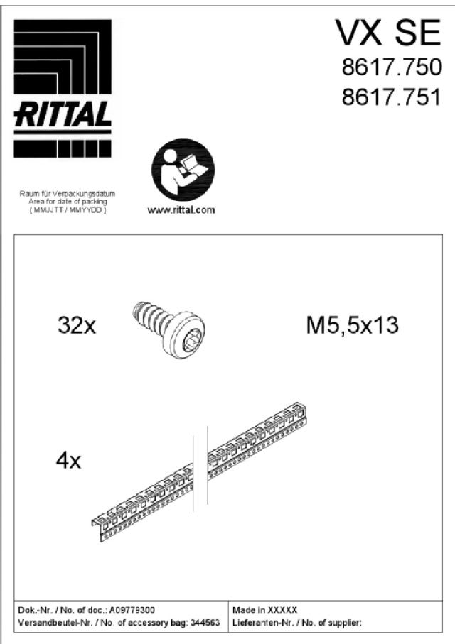 RITTAL - VX-SE PROFILO ADATTATORE H.2000