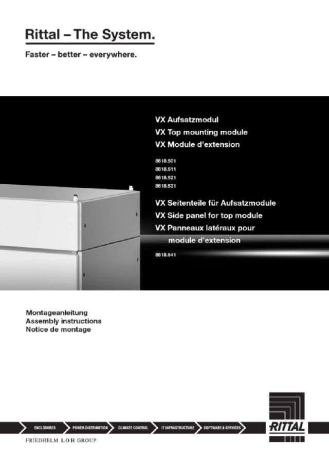 RITTAL - VX SOPRALZO MODULARE 1000X600