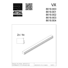 RITTAL - VX PROFILI PER ENTRATA CAVI 1600 - 4PZ