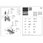 RITTAL - VX 2 SUPPORTI ARRIVO CAVI 800MM - 2PZ