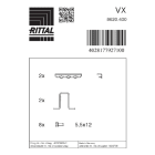 RITTAL - VX ANGOLARE D'INTALLAZIONE PER ZOCCOLO -