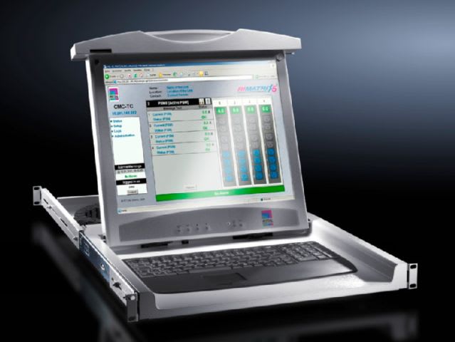RITTAL - KVM 17' UNIT MONITOR-TASTIERA 1 HE RAL9