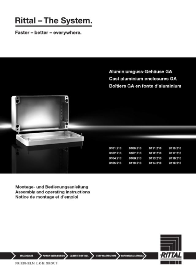 RITTAL - GA CONT ALUM. PRESSOFUSO 360X160X91