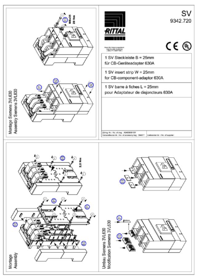 RITTAL - KIT DI ESTENSIONE L=25MM - 4PZ