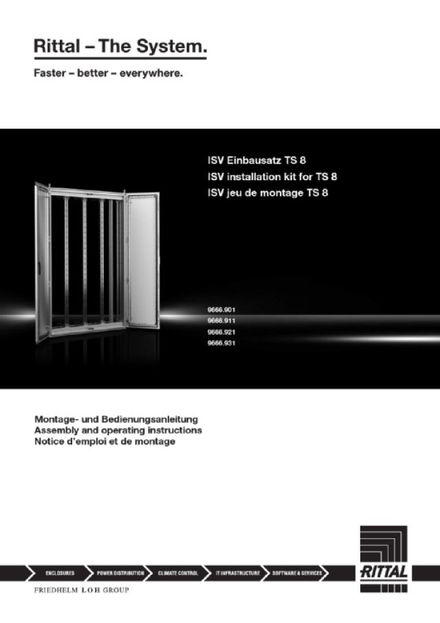 RITTAL - ISV PROFILATI DI MONT. 11U - 1650 MM-2PZ
