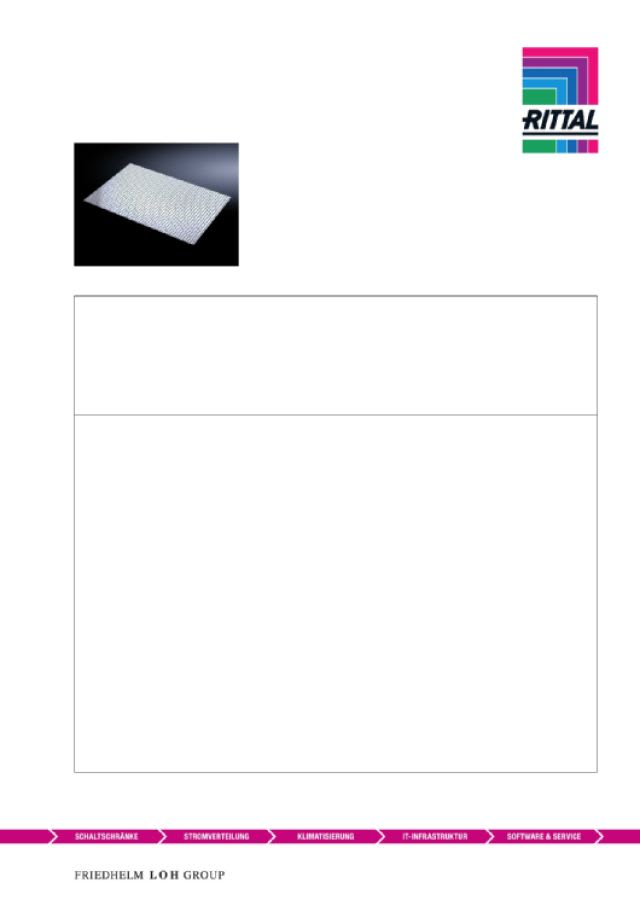 RITTAL - SV PROTEZIONE FRONTALE IP2X 1200MM