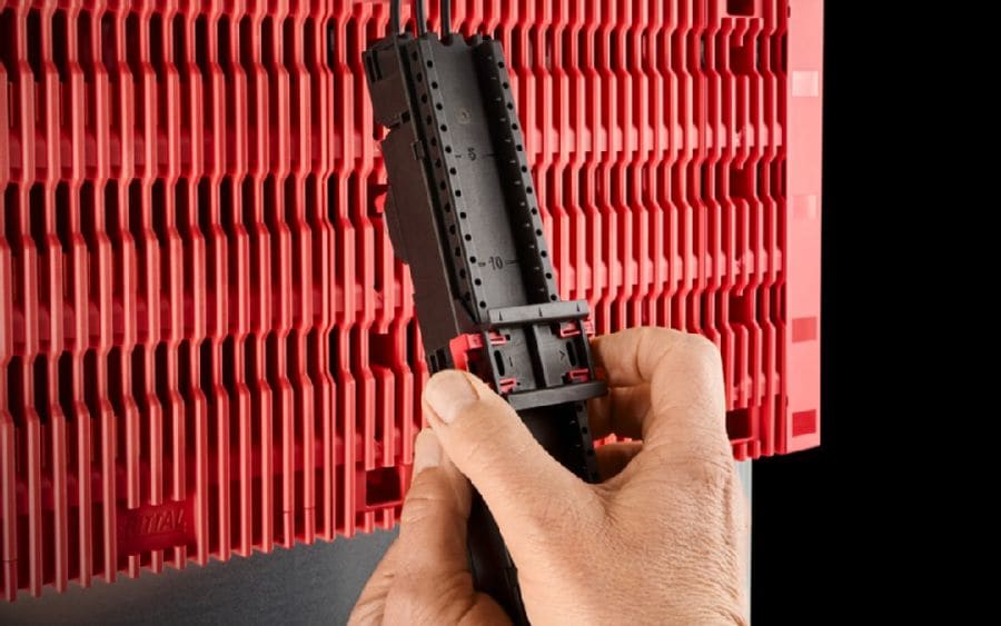 RITTAL - Adattatore per apparecchi 32 A, AWG 10, 3 poli, largh. 45 mm