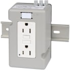 ROCKWELL AUTOMATION - IEC GFCI RCPT, 15A, DIN RAIL MTG
