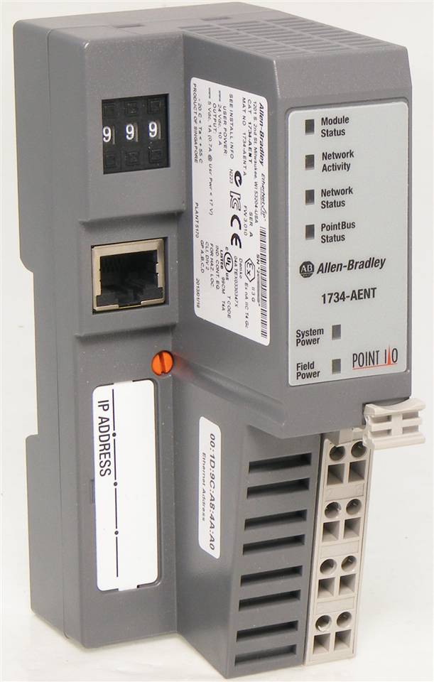 ROCKWELL AUTOMATION - POINT I/O ETHERNET NETWORK ADAPTOR 1734-AENT