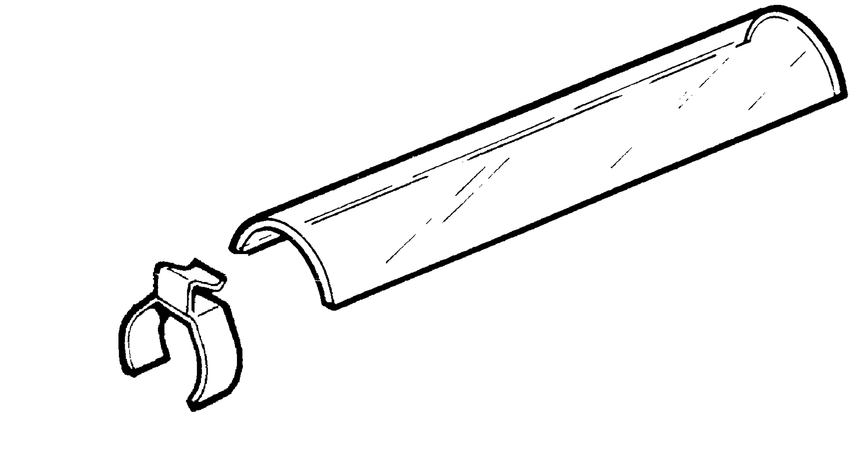 ROSSINI ILLUMINAZIONE - VETRO DI PROTEZIONE PER LAMPADE ALOGENE LINEARI 78CM