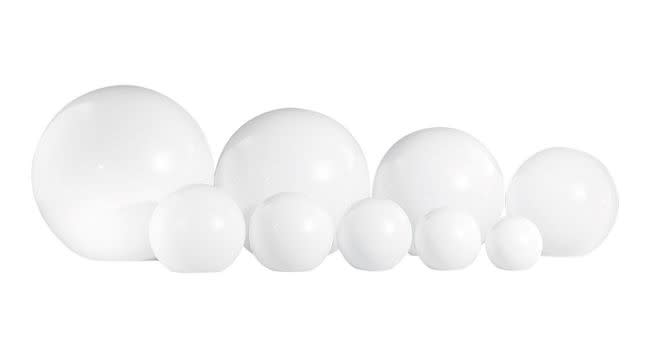 ROSSINI ILLUMINAZIONE - SFERA SENZA COLLO IN VETRO BIANCO LUCIDO