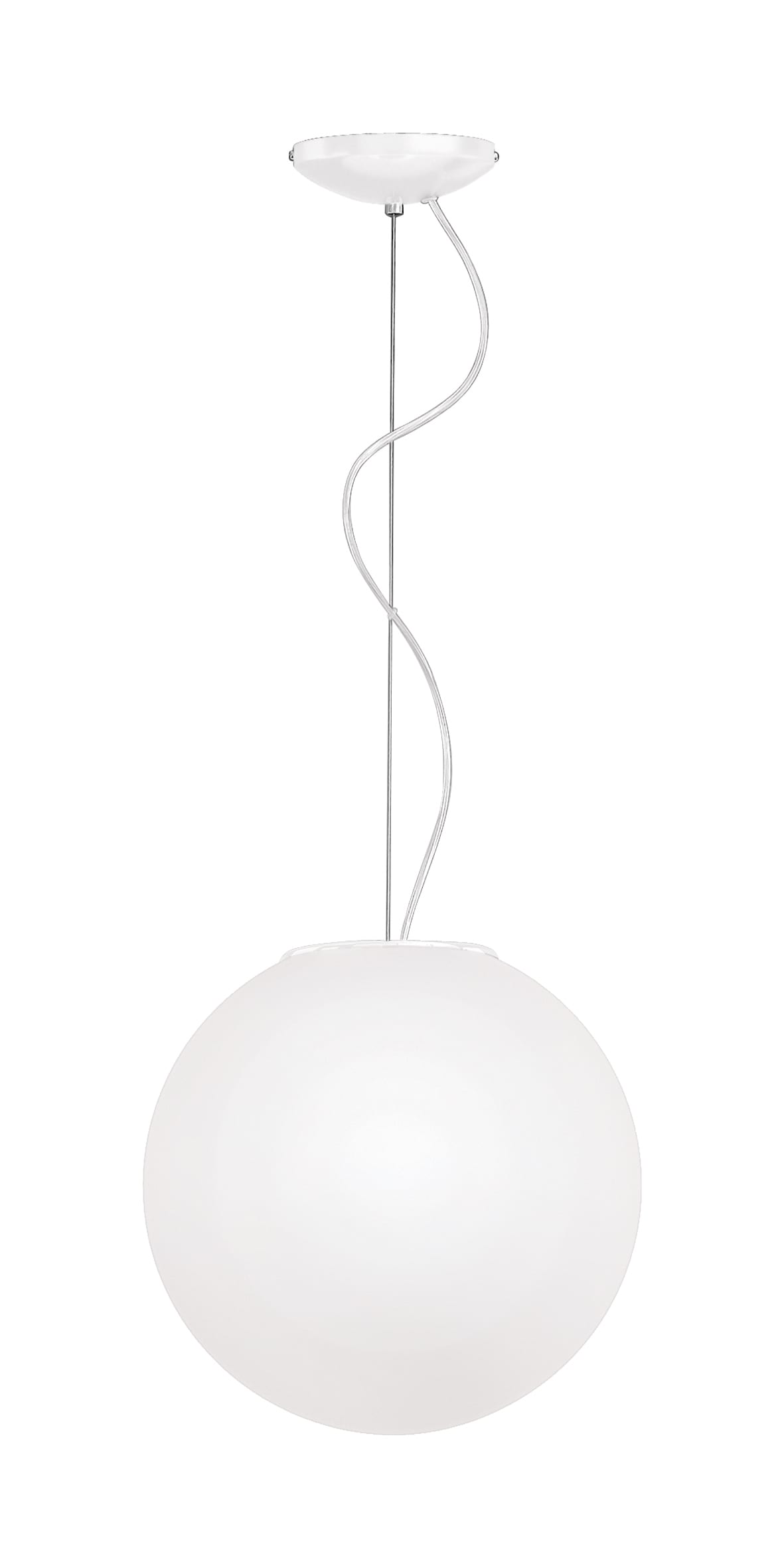 ROSSINI ILLUMINAZIONE - SOSPENSIONE BIANCA/VETRO SATINATO E27 IP