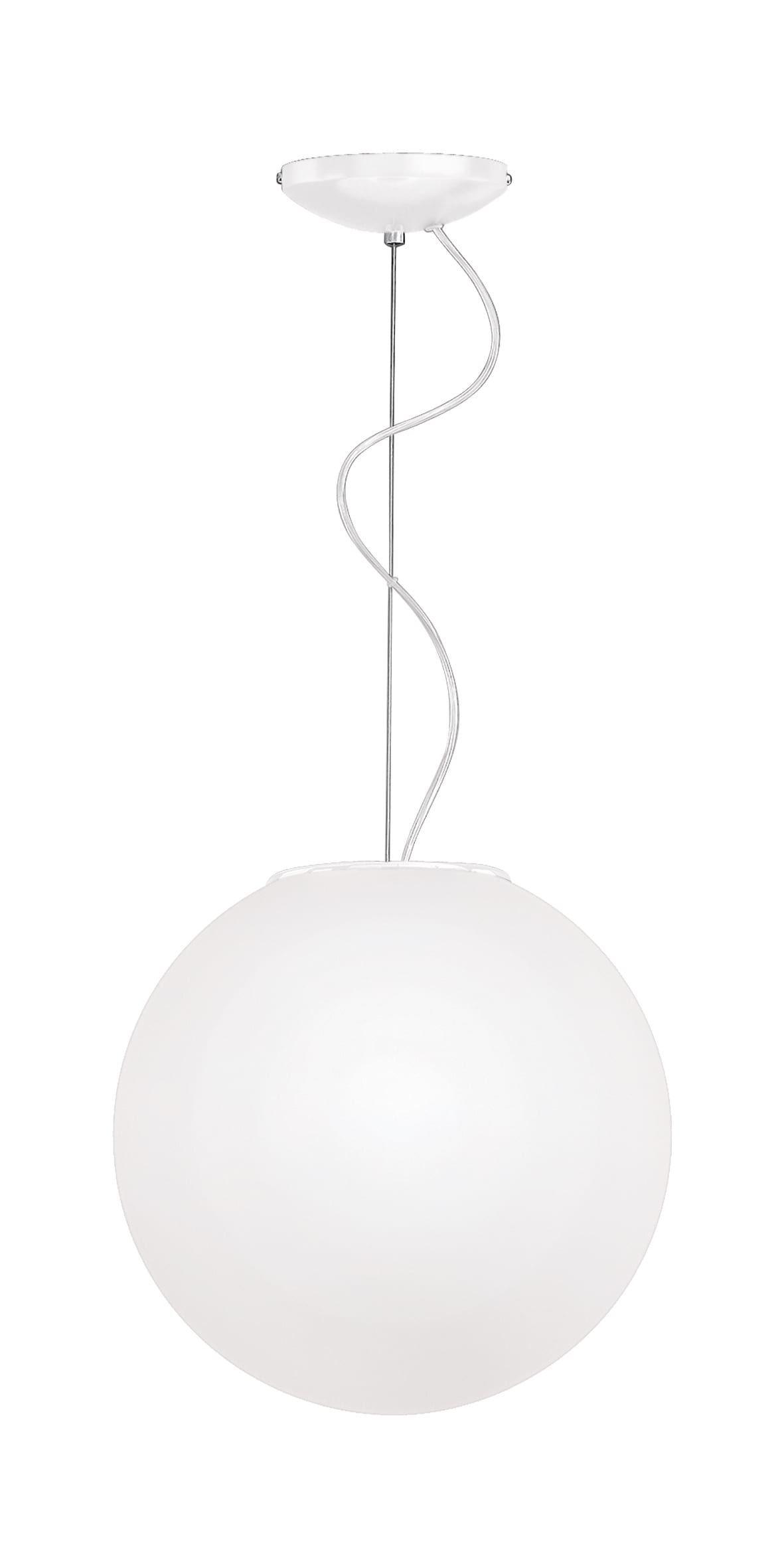 ROSSINI ILLUMINAZIONE - SOSPENSIONE BIANCA/VETRO SATINATO E27 IP