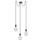 ROSSINI ILLUMINAZIONE - SOSPENSIONE E27 NERO 3X75W