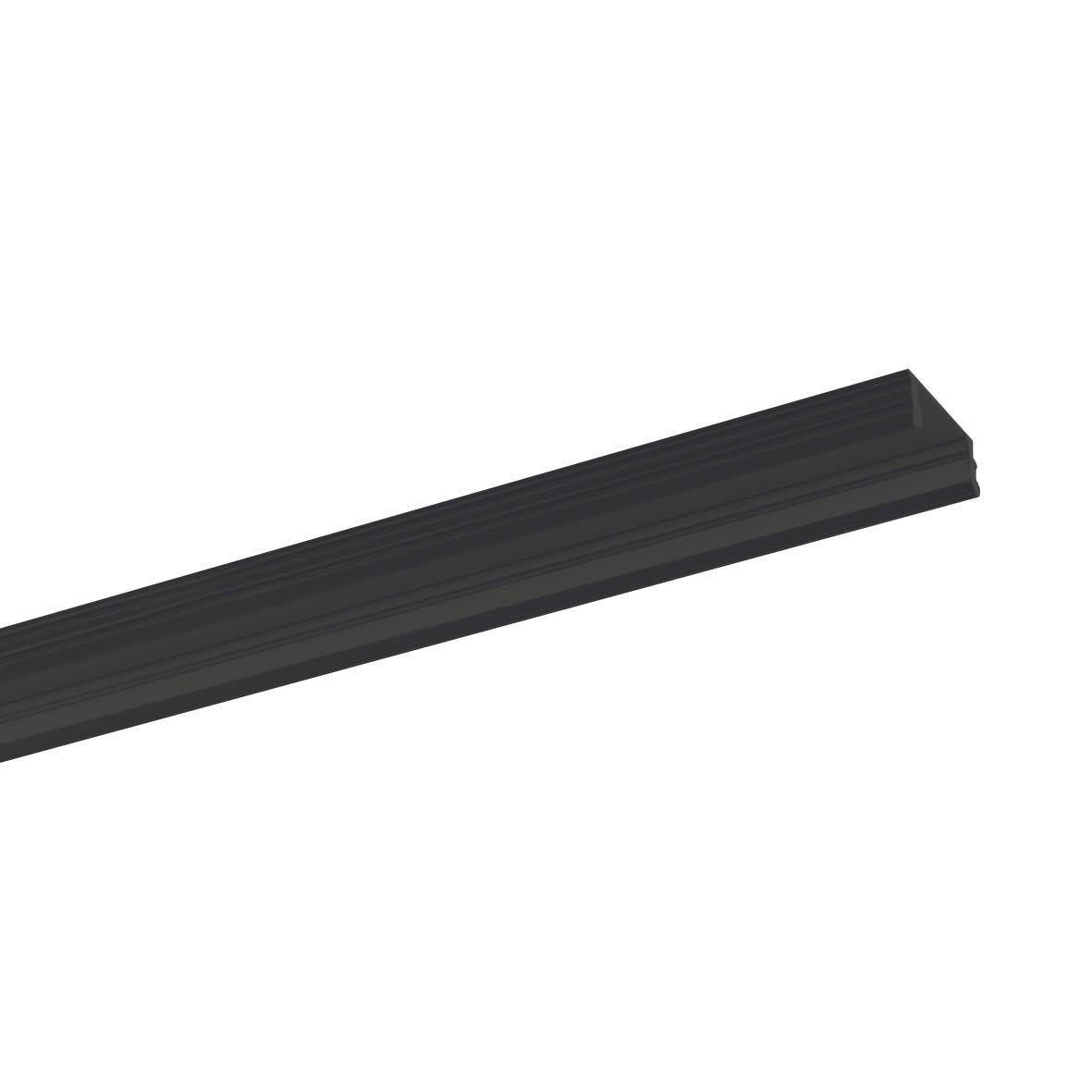 ROSSINI ILLUMINAZIONE - PROFILO IN ALLUMINIO NERO (TAPPI