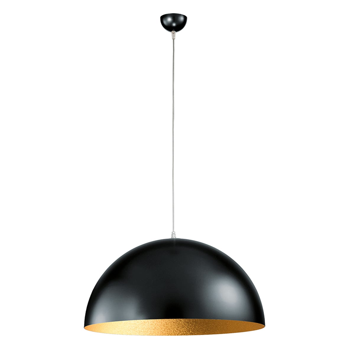 ROSSINI ILLUMINAZIONE - SOSPENSIONE NERO/ORO SATINATO E27 IP20