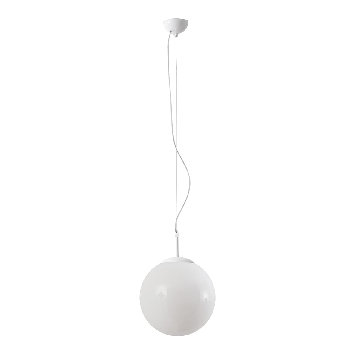 ROSSINI ILLUMINAZIONE - SOSPENSIONE BIANCA/VETRO BIANCO E27 IP20