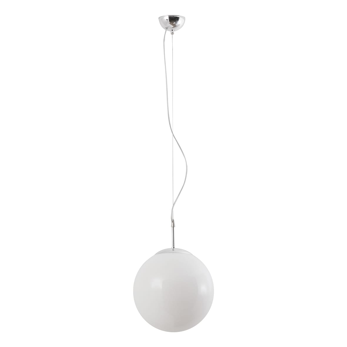 ROSSINI ILLUMINAZIONE - SOSPENSIONE CROMO/VETRO BIANCO E27 IP20