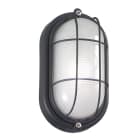 ROSSINI ILLUMINAZIONE - APPLIQUE/PLAFONIERA OVALE NERA E27 IP54