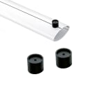 ROSSINI ILLUMINAZIONE - COPPIA STAFFE PER FISSAGGIO A PLAFONE NERE