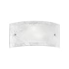 ROSSINI ILLUMINAZIONE - APPLIQUE IN VETRO OPALE SERIGRAFATO E27 IP20 30CM