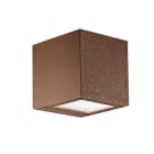 ROSSINI ILLUMINAZIONE - APPLIQUE BIEMISSIONE QUADRATA MARRONE LED 4,5W 60° IP65 3000K CRI80