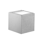 ROSSINI ILLUMINAZIONE - APPLIQUE BIEMISSIONE QUADRATA GRIGIA LED 9W 60° IP65 3000K CRI80