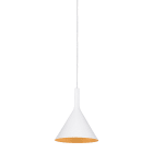 ROSSINI ILLUMINAZIONE - SOSPENSIONE BIANCO/ORO SATINATO E14 IP20